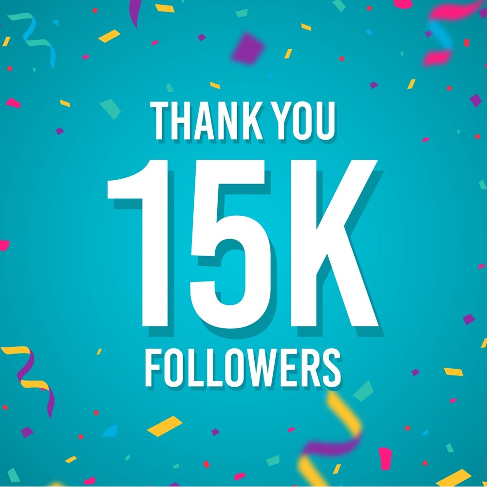 Thank you. You guys are awesome! 15K ❤️❤️❤️